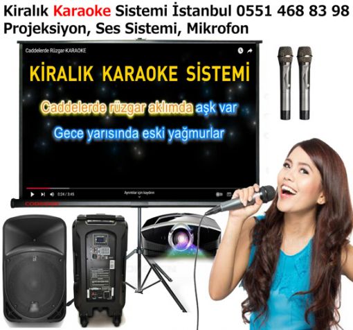  Kiralık Karaoke Sistemi Kiralama istanbul Karaoke ses sistemi Karaoke projeksiyon sistemi kiralama İstanbul